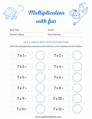 Review multiplication skills with test quizzes