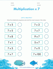 Download and practice multiplication by seven