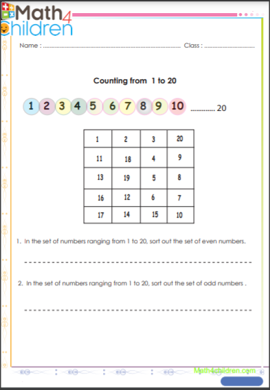 even and off numbers worksheet for 3rd grade