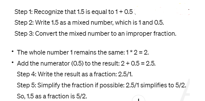 1.5 as a Fraction