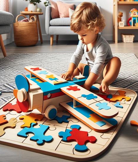 Wooden Airplane Toy