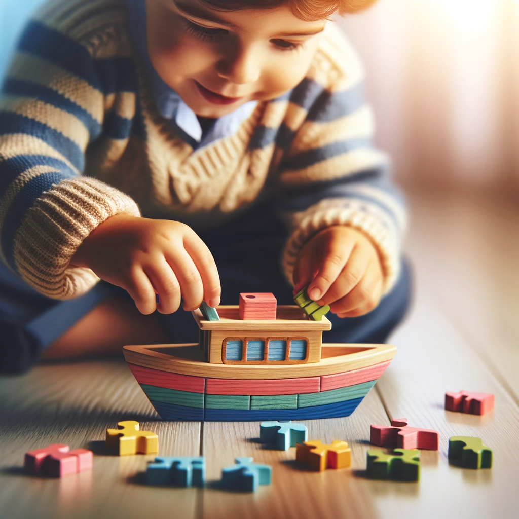 Wooden Toy Boat