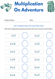  Multiplication 1 To 10 Adventure