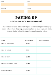  Shopping And Rounding Up Money Values