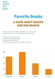  Snacks And Bar Graphs Data Exercise