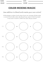  Addition Color Mixing Magic