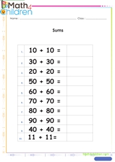 easy math worksheets for grade 1