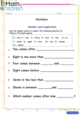  Numbers positions word application