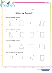  Identify symmetry with shapes