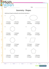  Shapes hexagon septagon octagon