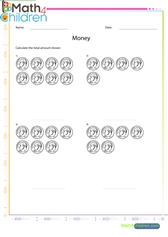  Usd dime addition worksheet