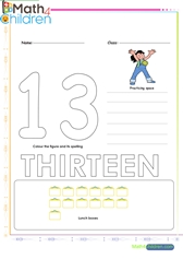  Number 13 worksheet