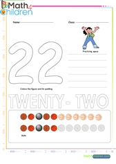  Number 22 worksheet