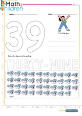  Number 39 worksheet