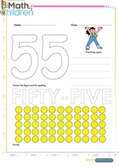  Number 55 worksheet