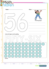  Number 56 worksheet