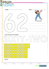  Number 62 worksheet