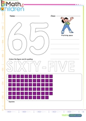  Number 65 worksheet