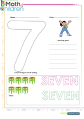  Number 7 worksheet