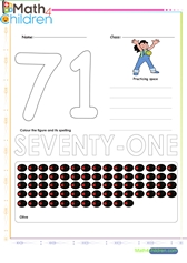  Number 71 worksheet