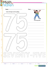  Number 75 worksheet