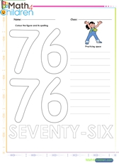  Number 76 worksheet