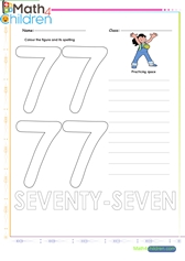  Number 77 worksheet
