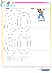  Number 80 worksheet