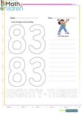  Number 83 worksheet