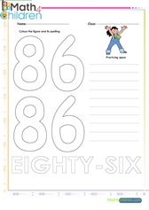  Number 86 worksheet