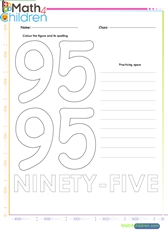  Number 95 worksheet