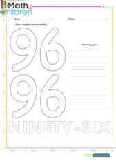  Number 96 worksheet