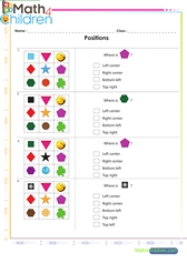  Locate in a 3 by 3 grid sheet 2