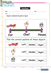  Positions left middle right