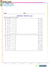  Addition matchup exercise 2