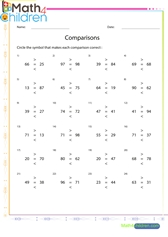  Comparisons worksheet 2