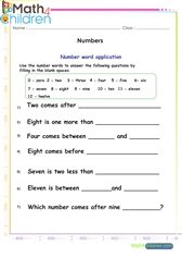  Numbers positions