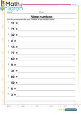  Prime numbers between 1 to 100