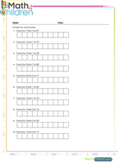  Skip counting gap fills