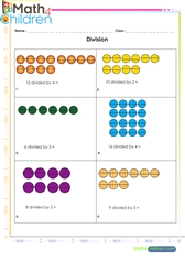  Division illustrated with dots