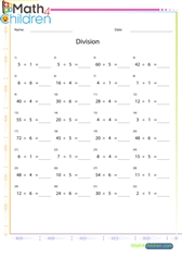  Division sheet 1