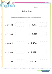  Estimation to nearest thousand