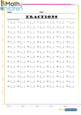  Fractions comparisons