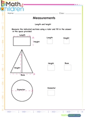  Measurements of shapes