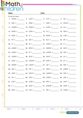  Roman to arabic numerals