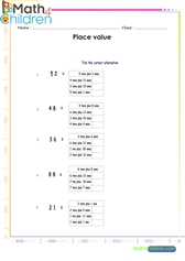  Place value expanded forms