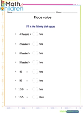  Place value alternative expressions