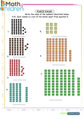  Place value tens illustrated