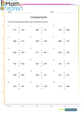  Comparisons of numbers 3