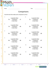  Comparisons of numbers 4